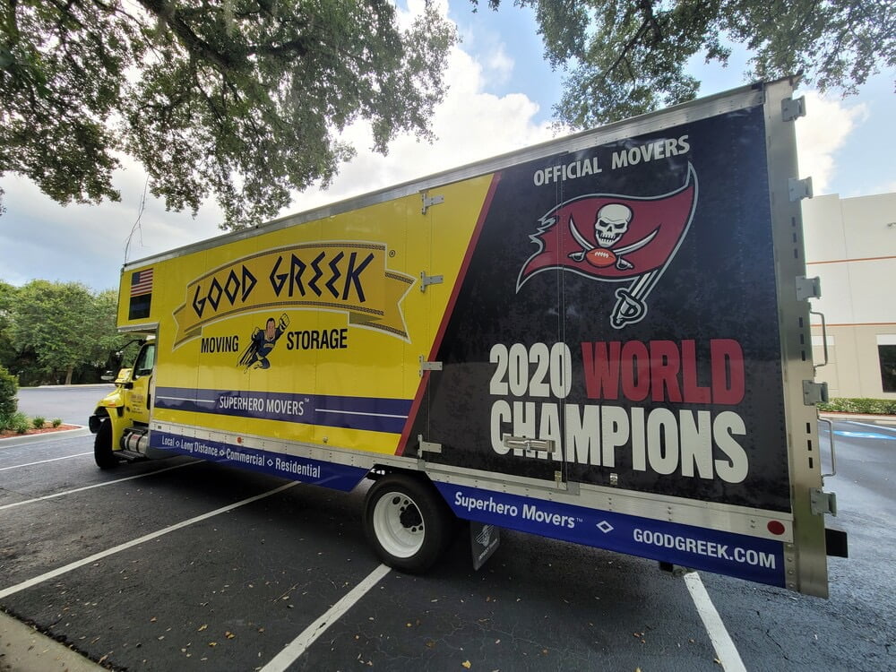 World Champion Tampa Bay Buccaneers Moving Truck