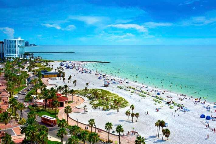 Clearwater Florida aerial photo