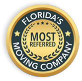 Flordia's Most Referred Moving Company badge