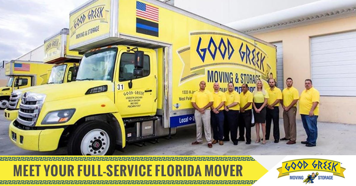 Good Greek Moving &amp; Storage es un servicio completo de mudanzas en Florida.