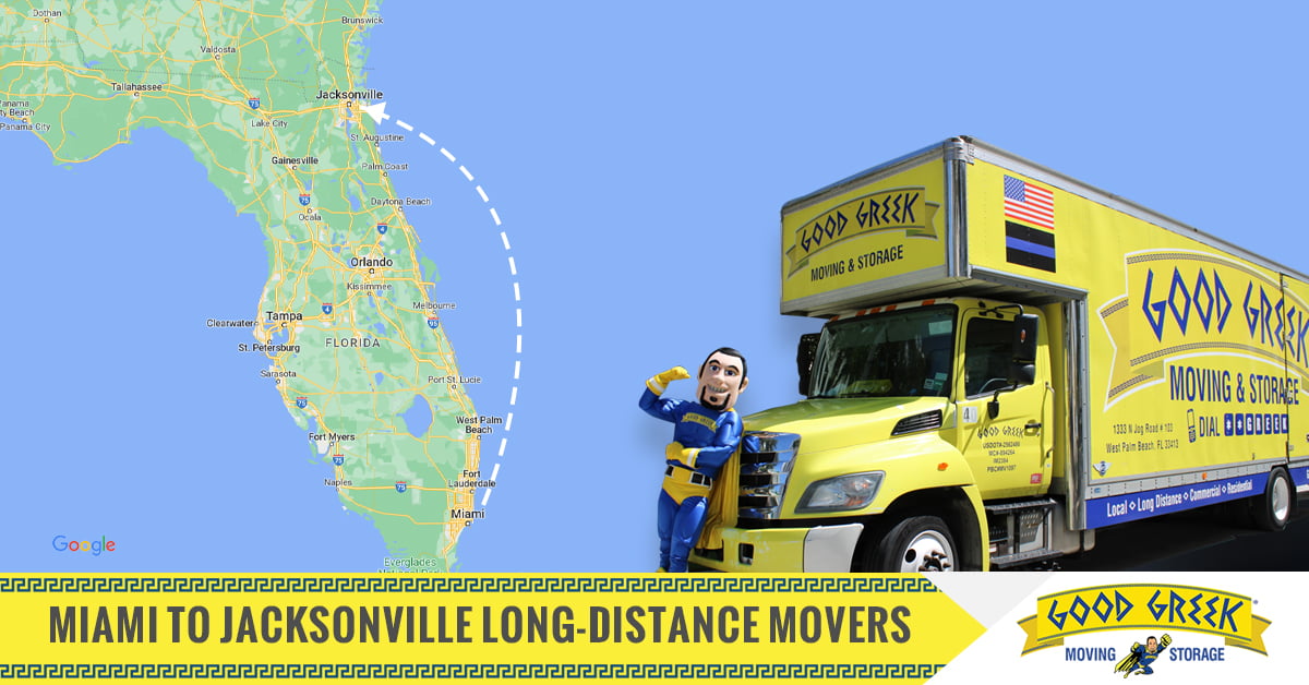 Mudanzas profesionales de larga distancia de Miami a Jacksonville