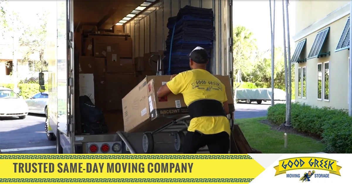 Servicios profesionales de embalaje y suministros de mudanzas en Florida -  Good Greek Moving & Storage