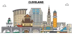 Cleveland, Ohio Cityscape