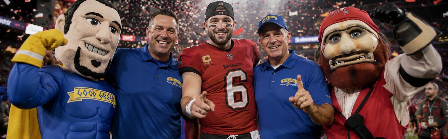 Good Greek Congratulates Tampa Bay Bucs Victory