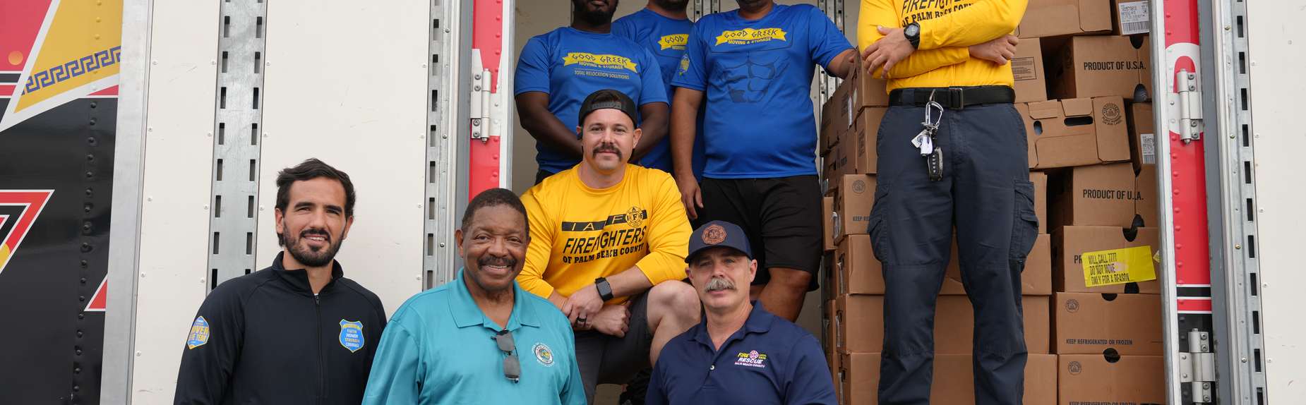 Good Greek Palm Beach County Firefighters Turkey Distribution