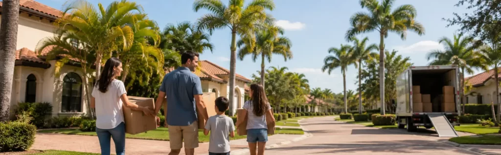 Good Greek movers helping a family move to Lake Park Florida