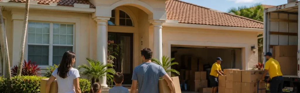 Good Greek movers at a home in Royal Palm Beach Florida