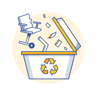 Good Greek Office Movers Junk Removal And Debris Disposal Icon