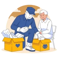 Good Greek Senior Moving packing downsizing